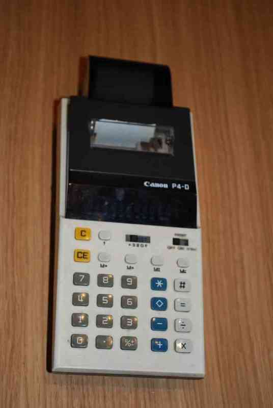 Calculadora canon p4-d con impresora 