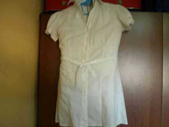 Camiseta tipo vestido blanco