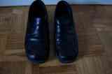 Mocasines negros de piel #38