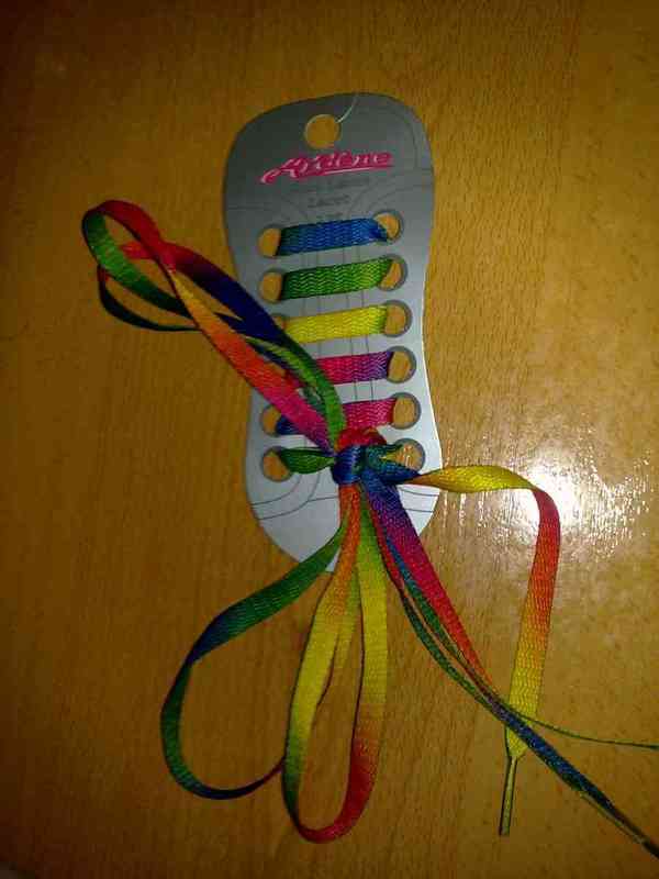 Cordones de  colorines para niños