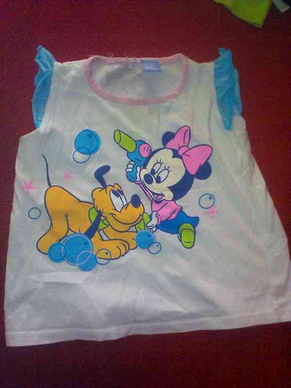 Camisetilla minnie y pluto baby