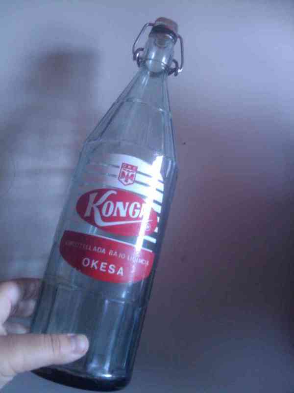 Botella de cristal konga