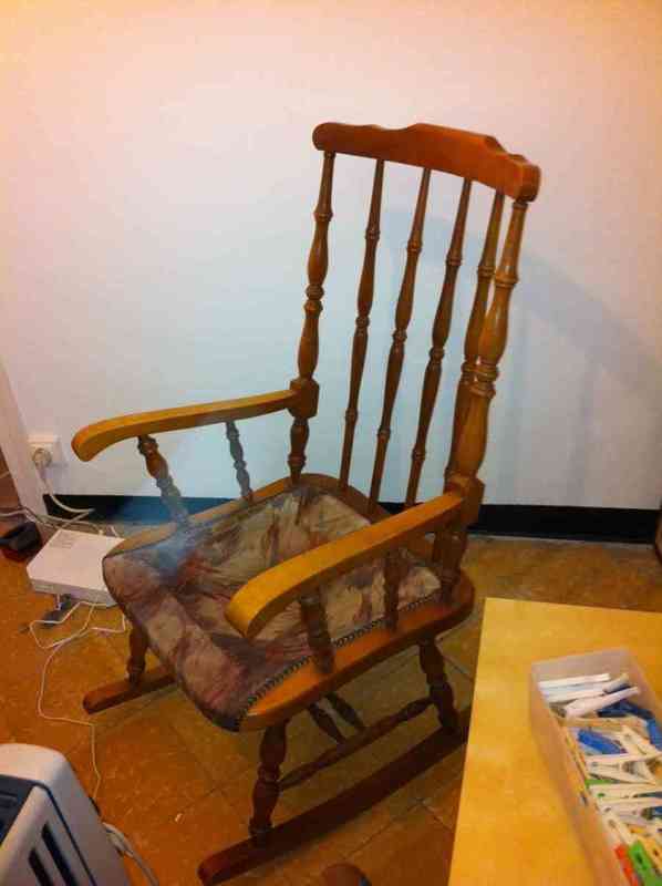 Mecedora de madera