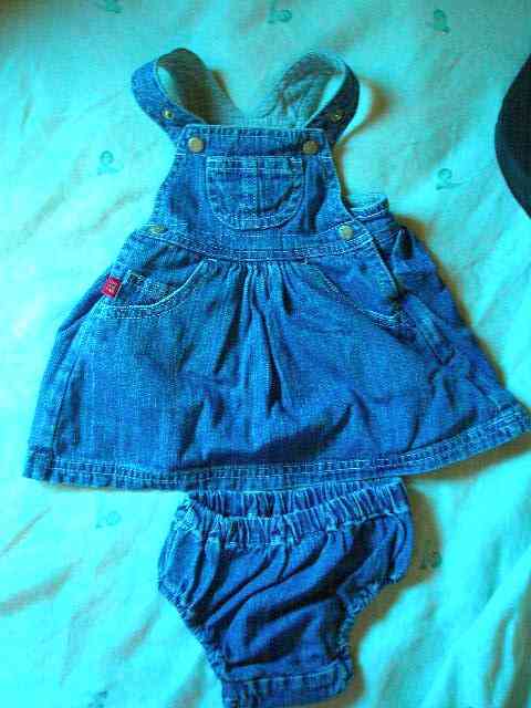 Vestido jeans con braga de prenatal