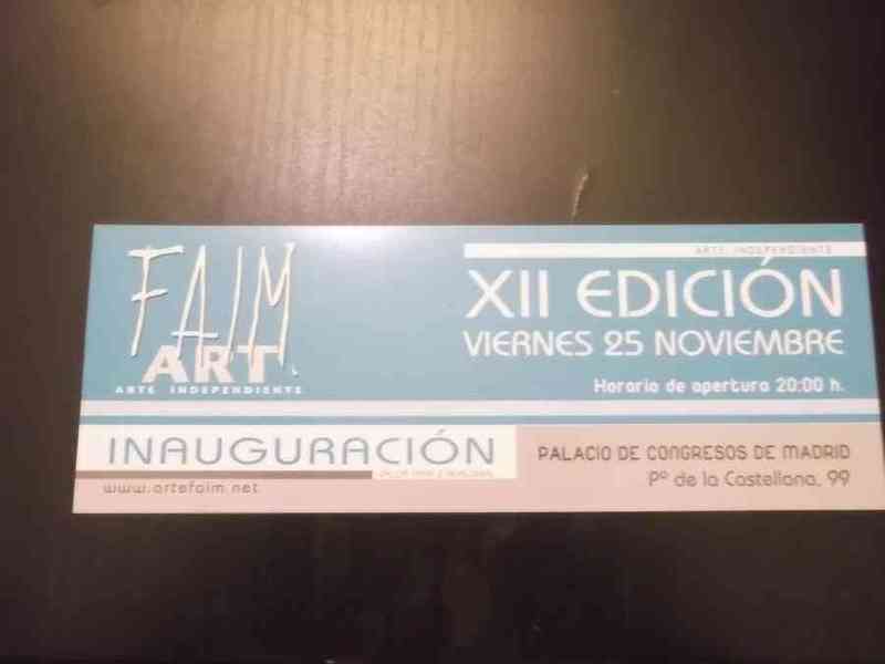 Entrada inauguración faim art xii