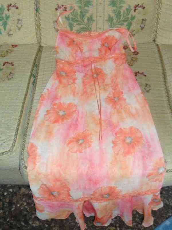 Vestido naranja de verano muy bonito(albacan)