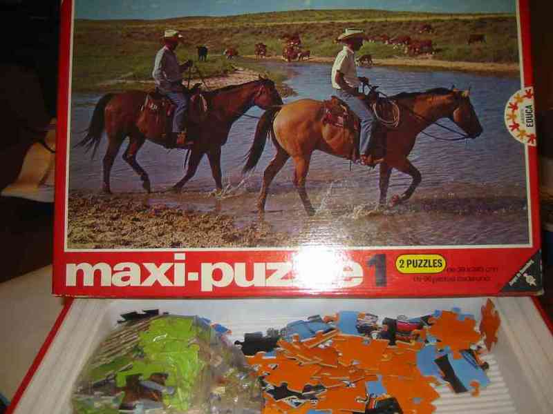 Puzzle de indios y vaqueros