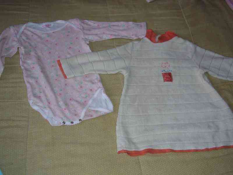 Body y vestido talla 12 meses