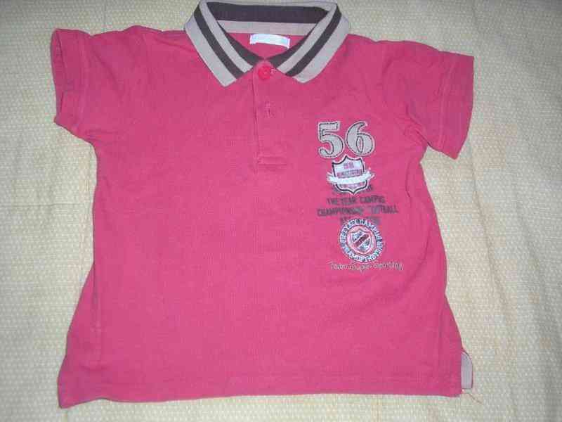 Camiseta polo rojo talla 4