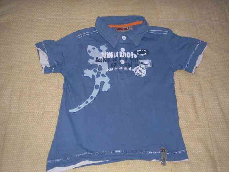 Camiseta polo azul talla 4