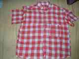 Camisa cuadros roja talla 6