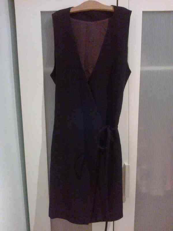 Vestido cruzado negro (gladyss)