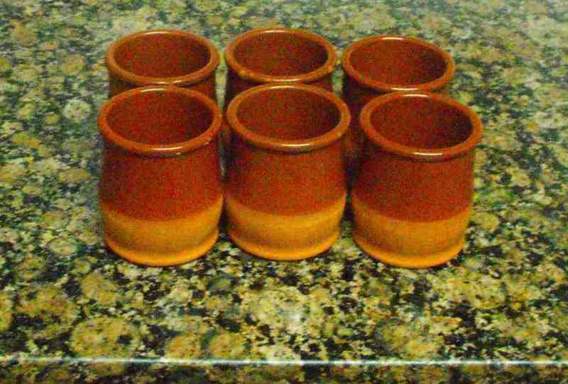 Conjunto 6 vasos de barro-xurrasco