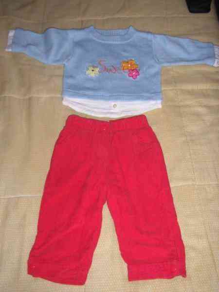 Jersey y pantalón niña talla 12 meses