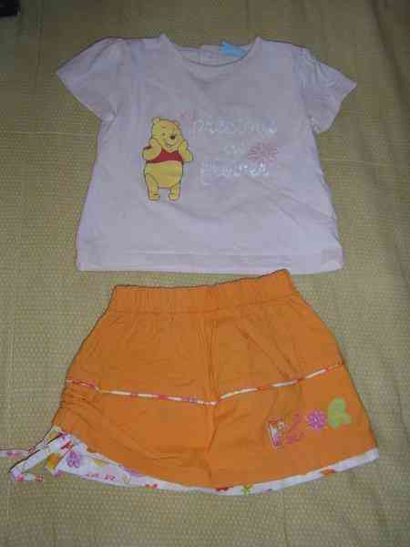 Camiseta y minifalda talla 18 meses