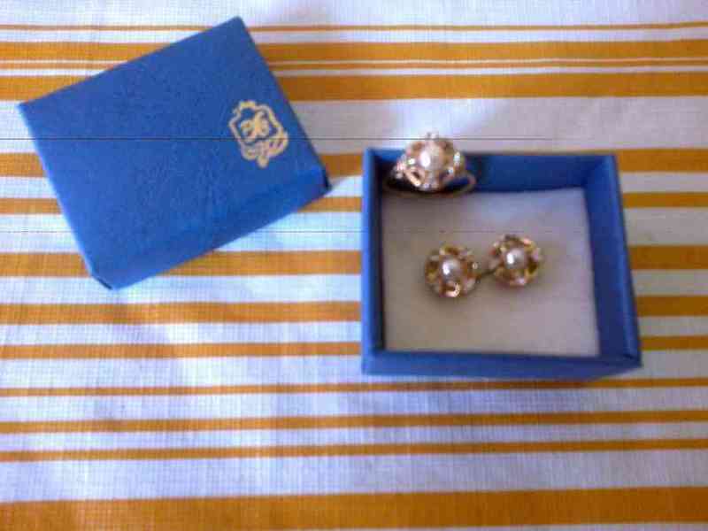 Conjunto anillo y pendientes (criss30)