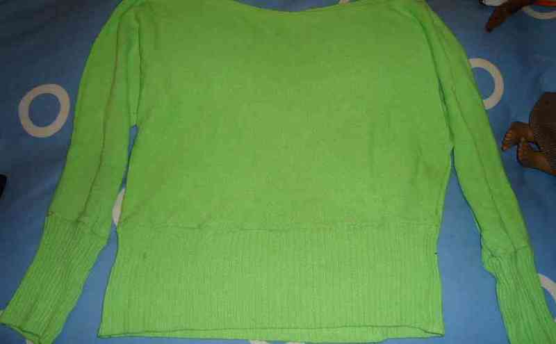 Sueter verde t-l(parrufa)