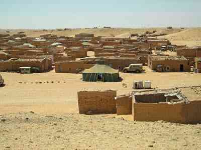 Material para campamentos de refugiados saharauis