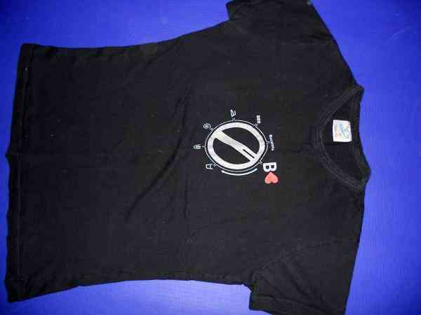 Camiseta negra talla s