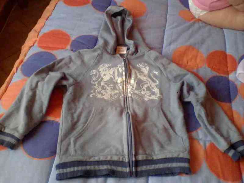 Sudadera  niño talla 8 con capucha