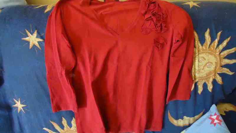 Sueter rojo zara t-m(trufeta)