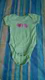 Body verde t- 3 meses(cr7)