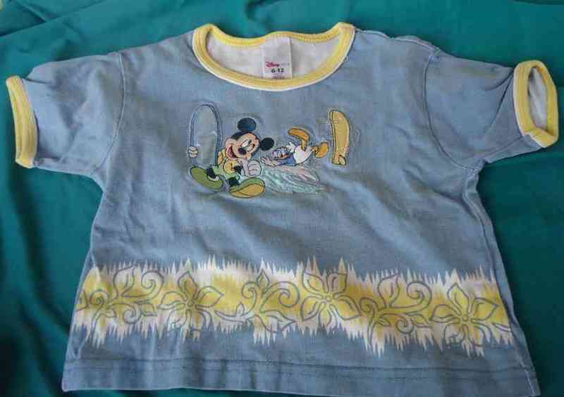 Camiseta mickey bebe t.6 meses(mariaca)