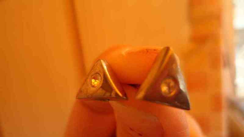 Pendientes triangulo(txaos)