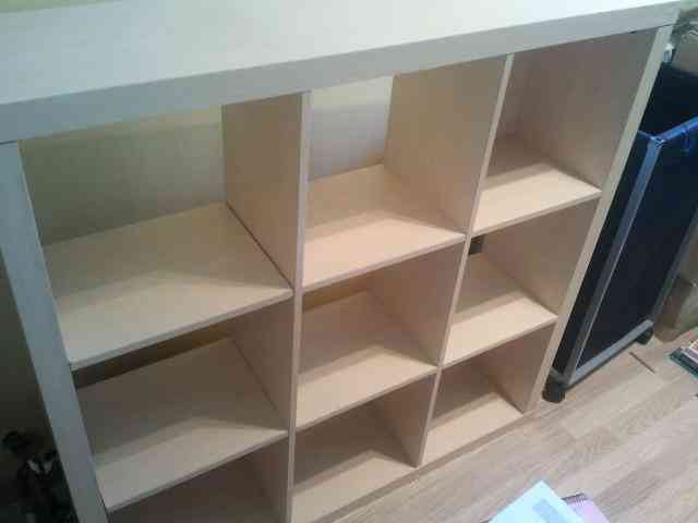 Estanteria ikea cuadros 3x3