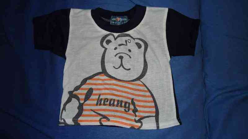 Camiseta azul oso t-9-12 meses(sandria822)