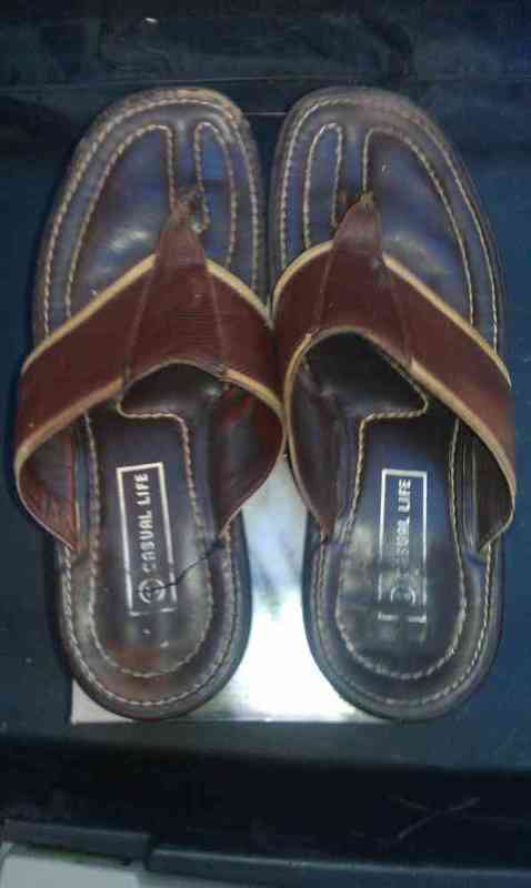 Chanclas de piel