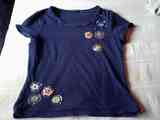 Camiseta azul talla m