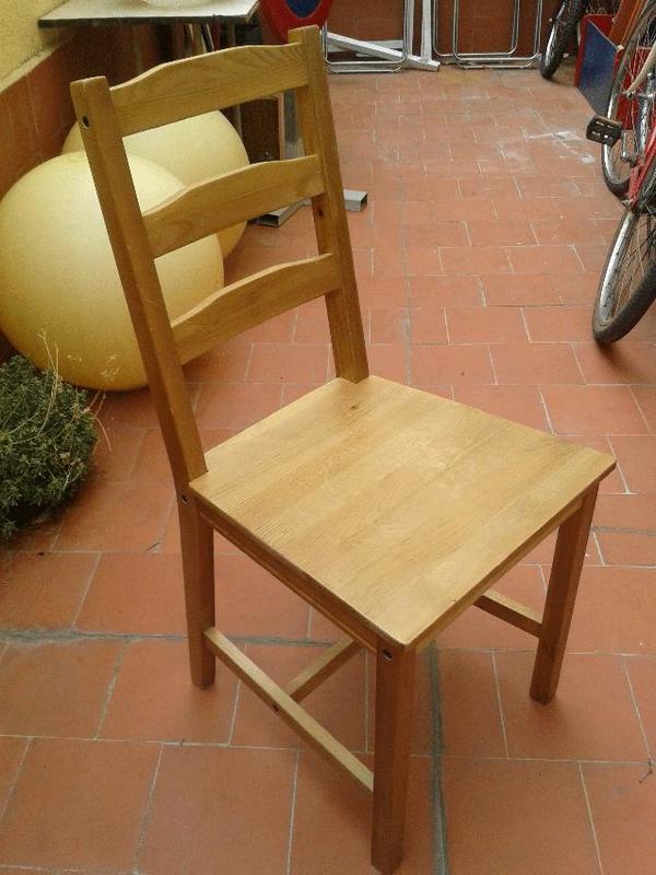 Silla ikea madera