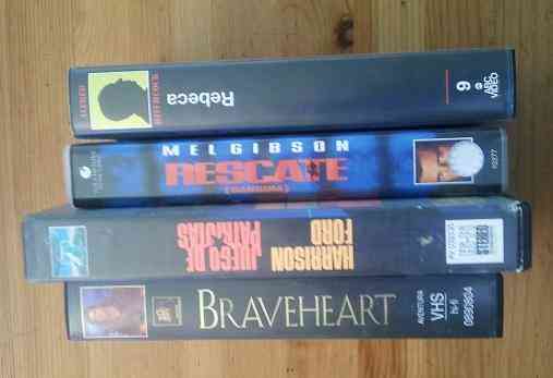 4 peliculas vhs