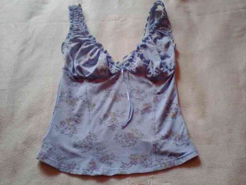 Top azul talla s