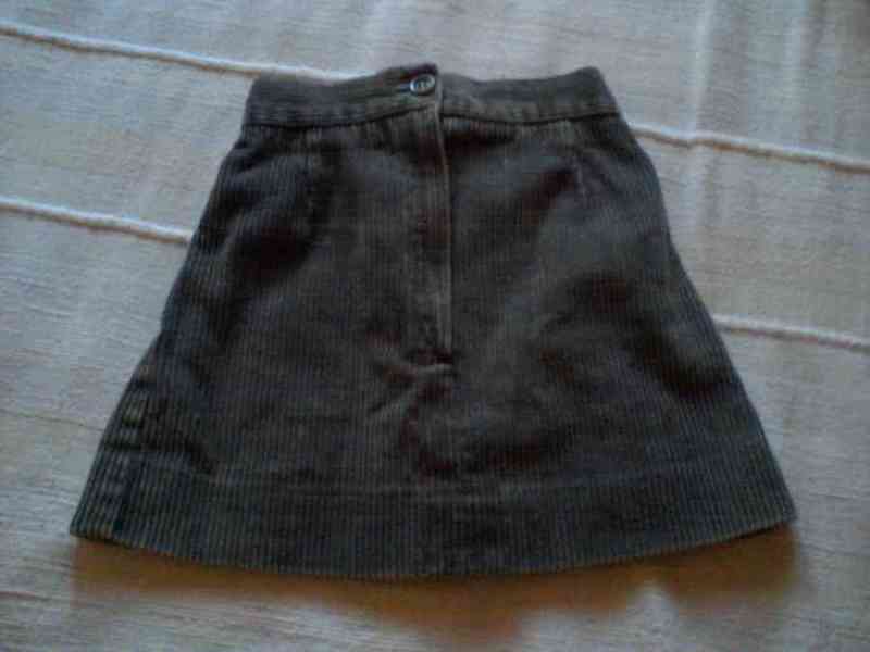 Falda gris de pana talla 12-18 meses