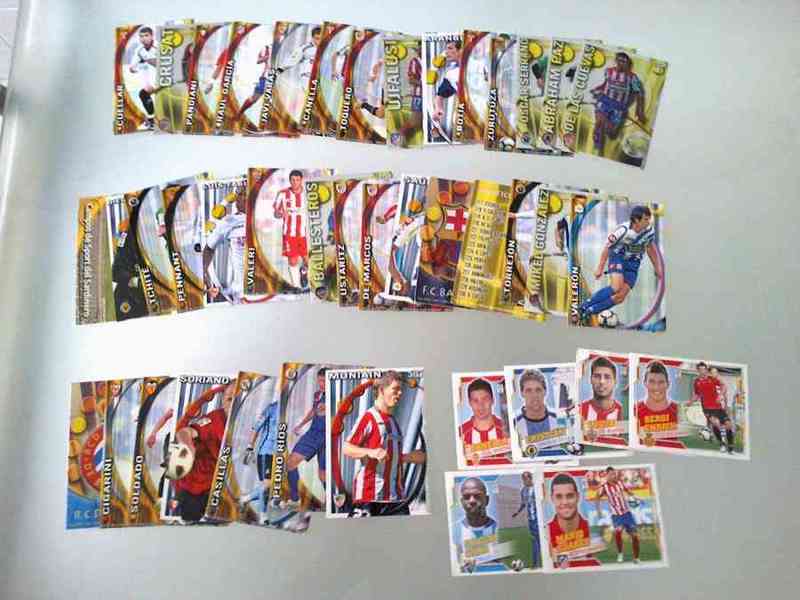 Cromos/tarjetas fútbol. (lairene-terracris)