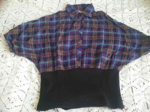 Camisa fruncida en bajo mujer. talla 38