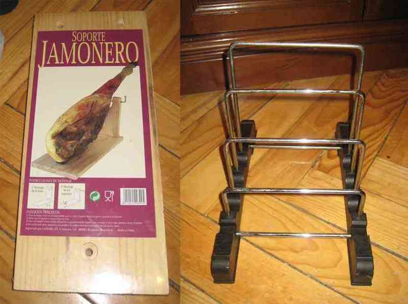 Jamonero y sujeta-bandejas