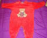 Pijama bebe rojo t- 6 meses(misto)