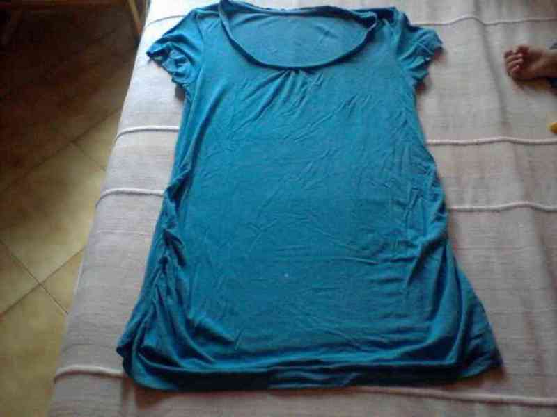 Camiseta azul maternidad talla s