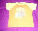 Camiseta naranja t- 12 meses(misto)