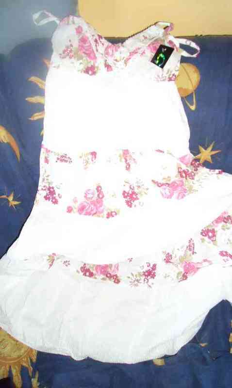 Vestido blanco t-s(albacan)