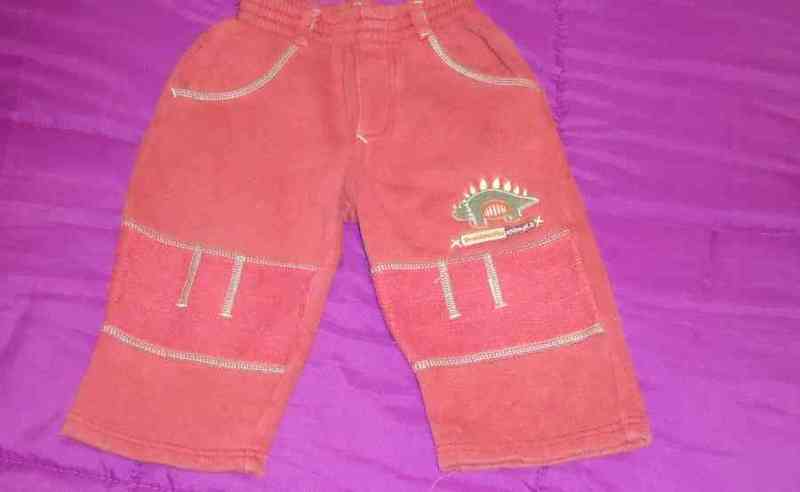 Pantalon granate t-9-12 meses(misto)