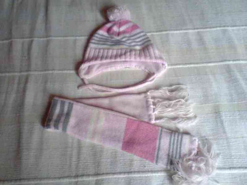 Conjunto gorro y bufanda 3-6 meses (no envío)