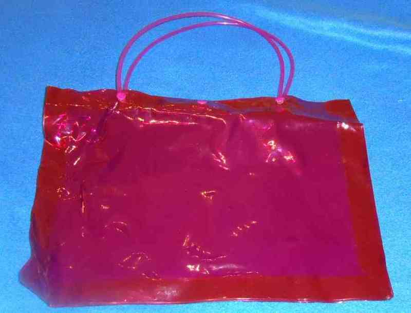 Bolsa rosa transparente(nuriaben)