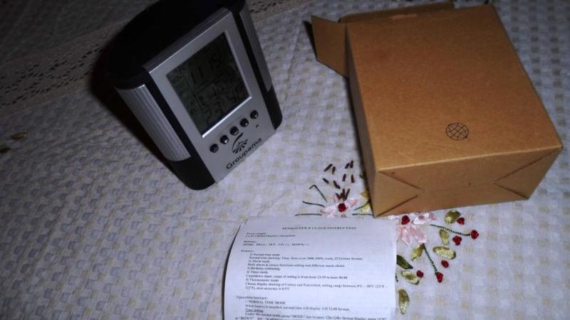 Portabolis reloj-alarma-termómetro a candido