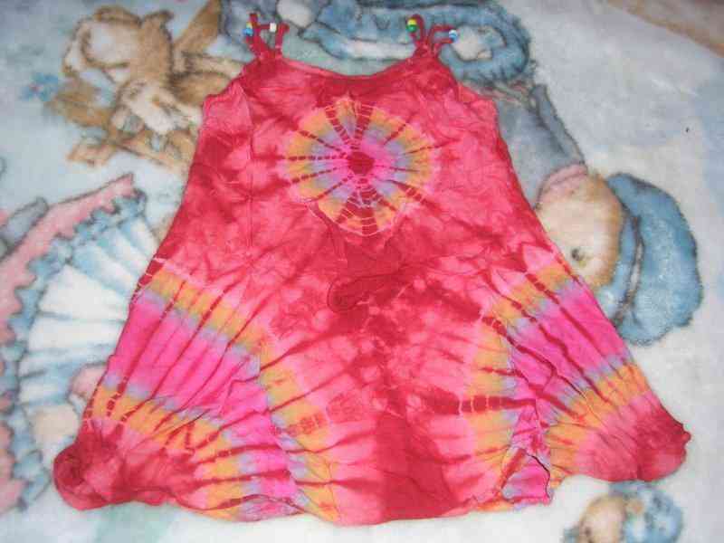 Vestido hippie rojo 2-3 años (no envío)