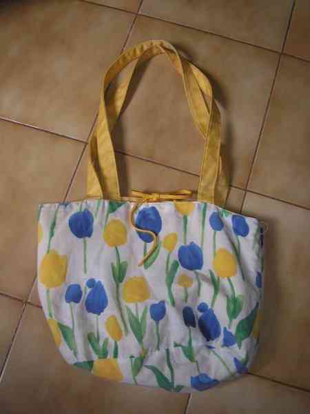 Bolso de tela reversible