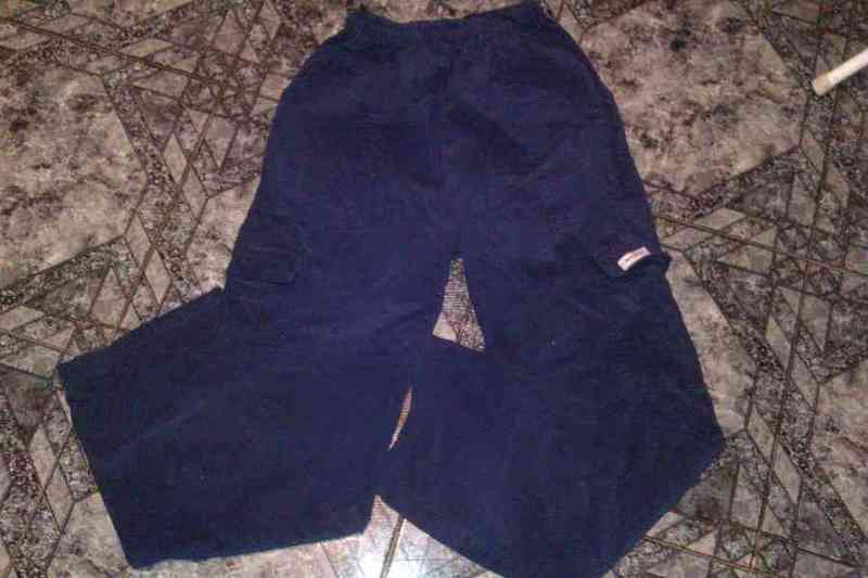 Pantalon pana azul